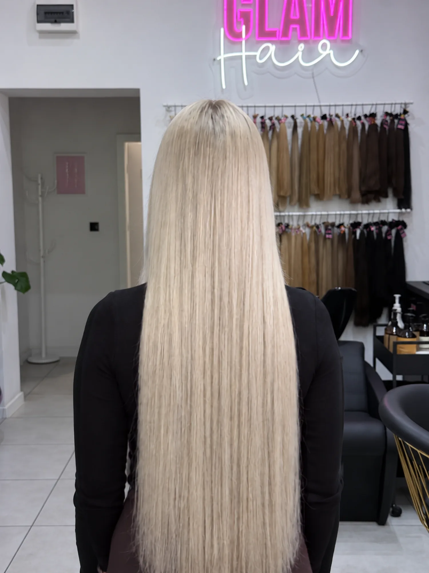 Włosy po przedłużeniu – realizacja 11, ok. 75 cm